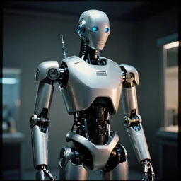 machine or mannequin ( secret secret i've got a secret ),, cybertronic robot, cinematic, volumetric lighting, f 8 apeture, eastman 5 3 8 4 film,