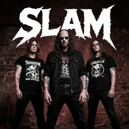 album cover for a slam metal band