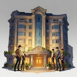 photo the last us part 2 hotel : 5 4 k rtx hdr volume light concept studio matte painting environement digital illustration fanart artstation by eytan zana and balazs agoston, jad saber, aaron limonick, pablo dominguez and florent lebrun and robby johnson