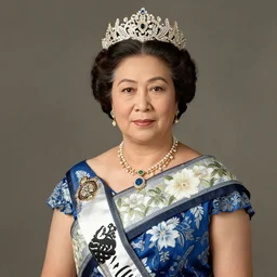 a studio portrait of Liliuokalani, the queen of Hawaii, realistic, beautiful