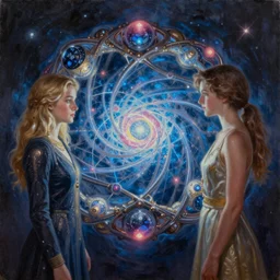 Magical Amun-Ra Infinite Nexus Portal, Margaret Clarke, Kay Nielsen, Oils, hyperrealism