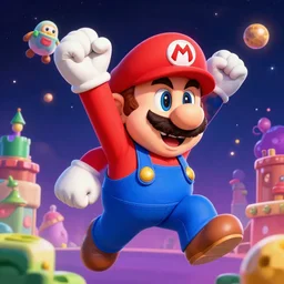 mario in a universe