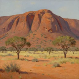detailed oil painting of karatta national park on tatooine in the style of hudson river school of art
