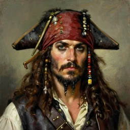 N. C. Wyeth painting bearded pirate, painted fantasy character portrait, headshot, fantasy, highly detailed, digital painting, artstation, concept art, sharp focus, illustration, art by the golden age of American illustration archive, N. C. Wyeth, simon bisley and frank frazetta, artgerm and greg rutkowski and alphonse mucha
