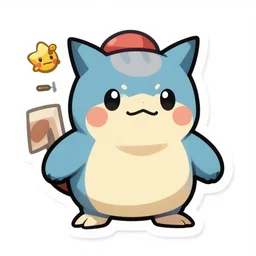 cute miss mascot qulbutoka © qulbutoka © wobbuffet pokemon sticker art, cronobreaker, beeple game icon