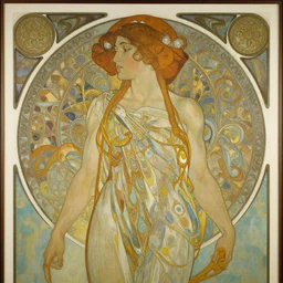 an art nouveau painting in the style of donato giancola, and in the style of charlie bowater, and in the style of stephen bauman. symmetry, smooth, sharp focus, semi - realism, intricate detail.