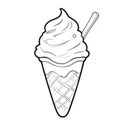 ice cream coloring page