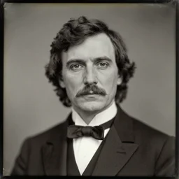 an facial portrait of a paul giamatti portraying united states president zach taylor!, tuxedo, mullet, 1 8 4 0, a photograph by john fulton folinsbee, trending on pinterest, american romanticism, creative commons attribution, ambrotype, associated press photo, detailed