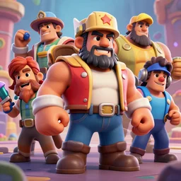 eddy guerrero, clash royal style characters, unreal engine 5, octane render, detailed, brawl stars, cinematografic, cinema 4 d, artstation trending