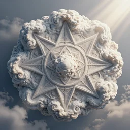detailed volumetric render of cumulus clouds, matte painting, intrincate, swirls, puff, god ray, volumetric render, octane render, 4 k, sacred geometrical composition