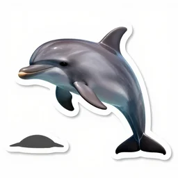 sticker of dolphin