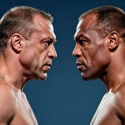 recep tayyip erdogan boxing with mike tyson, hd, both faces visible