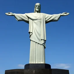 christ the redeemer playing soccer