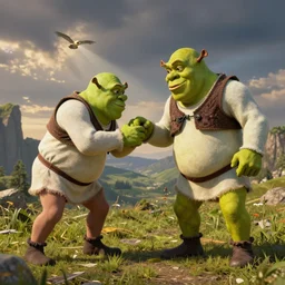 mark zuckerberg and shrek wrestling