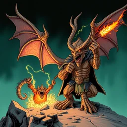 an imp, d & d illustration by dan mumford and jeff easley