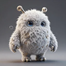 fluffy android character :: by beeple and James Gilleard and Justin Gerard :: ornate, dynamic, particulate, intricate, elegant, highly detailed, centered, artstation, smooth, sharp focus, octane render, 3d