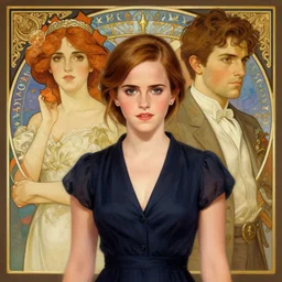 lindsey pelas as emma watson the president of united states, digital painting, artstation, concept art, sharp focus, illustration, art by artgerm and greg rutkowski and alphonse mucha