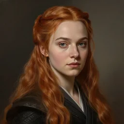 portrait of sansa stark with long hair, intricate, elegant, highly detailed, digital painting, artstation, concept art, smooth, sharp focus, illustration, art by artgerm and greg rutkowski and alphonse mucha and william - adolphe bouguereau