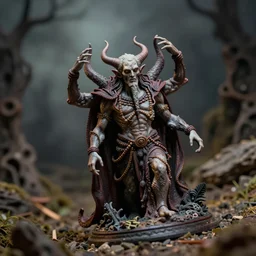 a miniature figurine of lovecraft's elder gods, detailed, tilt shift, product photography