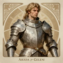 Muscular and powerful medieval male knight portrait, art nouveau, fantasy, intricate triangular designs, elegant, highly detailed, sharp focus, art by Artgerm and Greg Rutkowski and WLOP