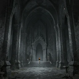 underground dark gothic church dungeon, grey brick, in style of Greg Rutkowski, Jesper Ejsing, Makoto Shinkai, trending on ArtStation, fantasy, great composition, concept art, highly detailed, scenery, 8K, Behance.