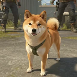 in game screenshot of a shiba inu dog in call of duty