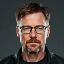 high quality illustration, walter white realistic portrait, by etam cru, cyberpunk, alphonse mucha, riot game, beautiful, epic camera, alexandre bourlet, colorful background, arcane, lois van baarle, league of legend, digital painting, james jean, dynamic colors, greg rutkuwsky, artstation, concept art, neon