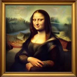 a painting of donald trump in the style of the mona lisa