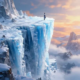 an ice cliff, heatwave, fantasy, hyper realism, behance, artstation, unreal engine 5, octane, deviantart