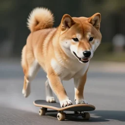 A shiba inu man skating,digital art,ultra realistic,ultra detailed,art by greg rutkowski,hyperdetailed,photorealistic,detailed face,cinematic,dramatic,professional lighting,3 point lighting