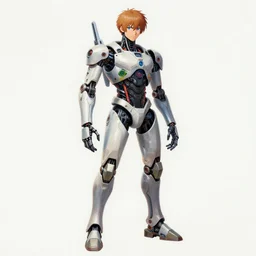palette knife artwork of a cyborg, sharp focus, wide view, full body shot, smooth, digital illustration, by james jean, by rossdraws, frank franzzeta, sakimichan