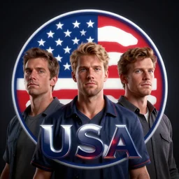 portrait of usa, logo, 8 k uhd, unreal engine, octane render in the artstyle of finnian macmanus, john park and greg rutkowski