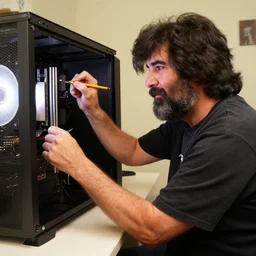 Bob Ross building a pc.