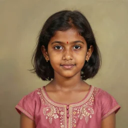 A decent young girl portrait by Senaka Senanayake.
