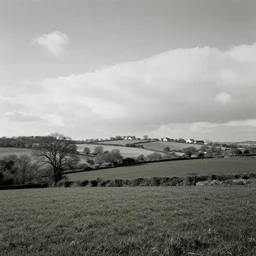 a landscape of the english countryside by ansel adams