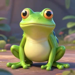 animal, frog, character