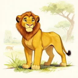 sketch of Simba