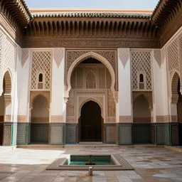 moroccan palace, by greg rutkowski, by antonio gaudi, highly detailed, trending on artstation, cinematic lighting