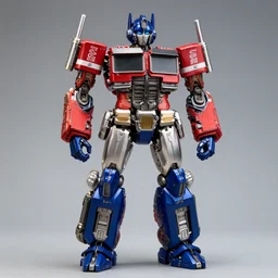 full portrait of optimus prime figurine by roman lappat, 4 k, highly detailed, sharp focus
