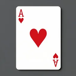 generate a ace of hearts card