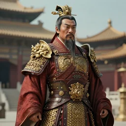 first emperor of china, realistic, 8 k, extremely detailed, cgi, trending on artstation, hyper - realistic render, 4 k hd wallpaper, premium prints available, by greg rutkowski