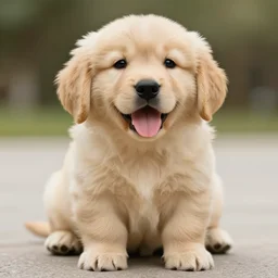 a happy golden retriever puppyplush doll, 8 k. photorrealism. photography.
