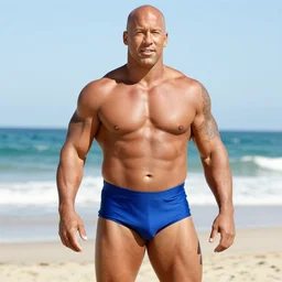 Stone Cold Steve Austin wearing a speedo at the beach