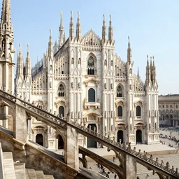 milan cathedral in the style of piranesi