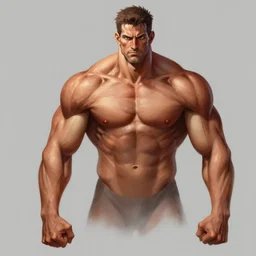 muscular genos by daniel gerhartz, trending on art station
