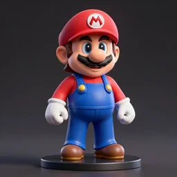 Keanu Reeves as a Mario, figurine, studio lighting, blender, octane render, high quality, high detailed, 8k, artstation,