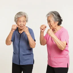 two grandma's beatboxing