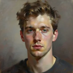 painting of a man by Mark Smith