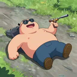big chungus dying in shootout