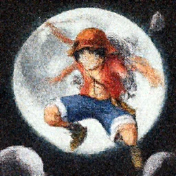 luffy Moon landing by Eiichiro Oda